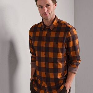 RHONE Hardy Flannel Long Sleeve Woven Shirt Men’s Size Large